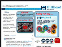 Tablet Screenshot of hillheadsportsclub.com